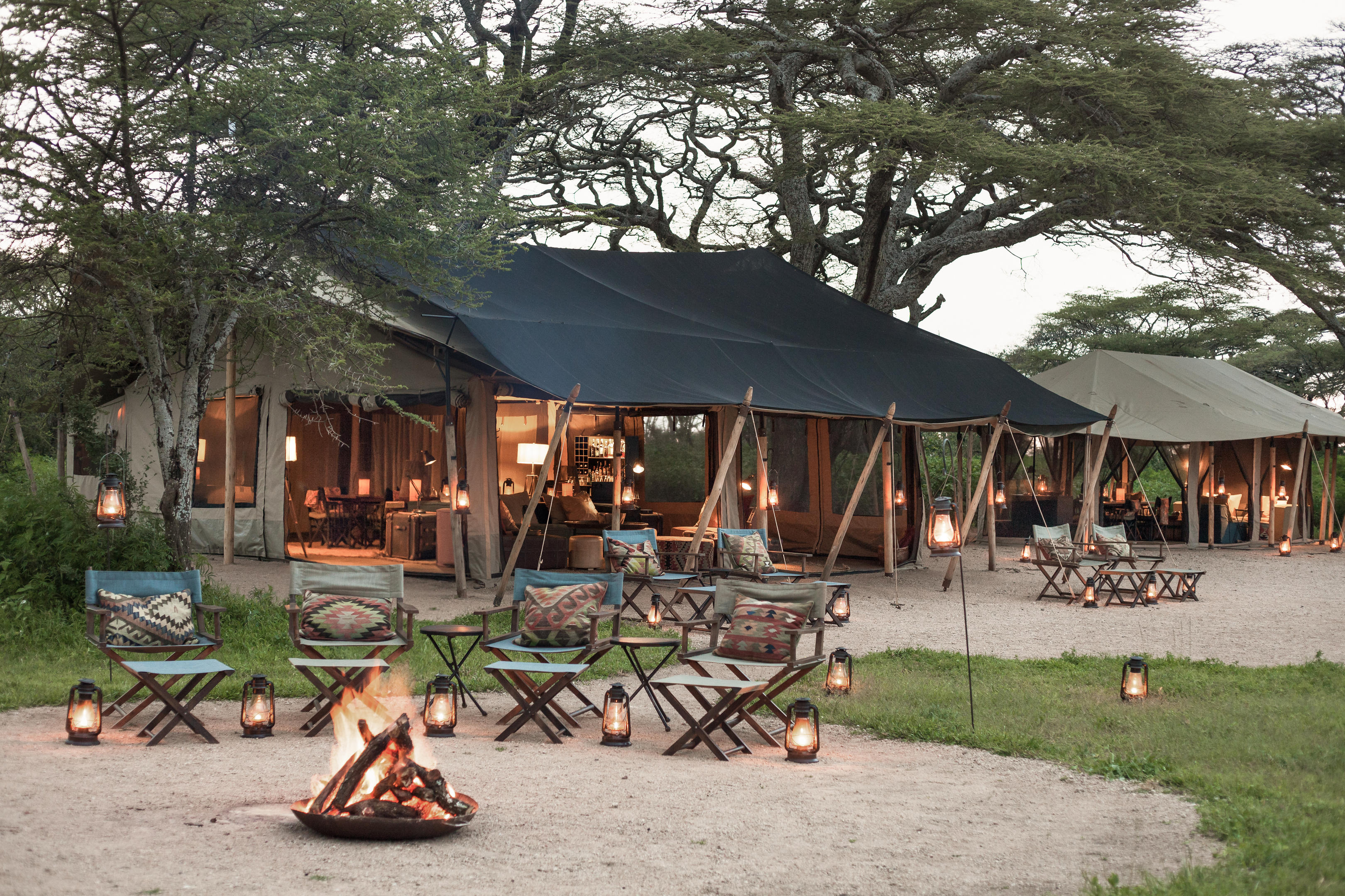 Luxury safari tent