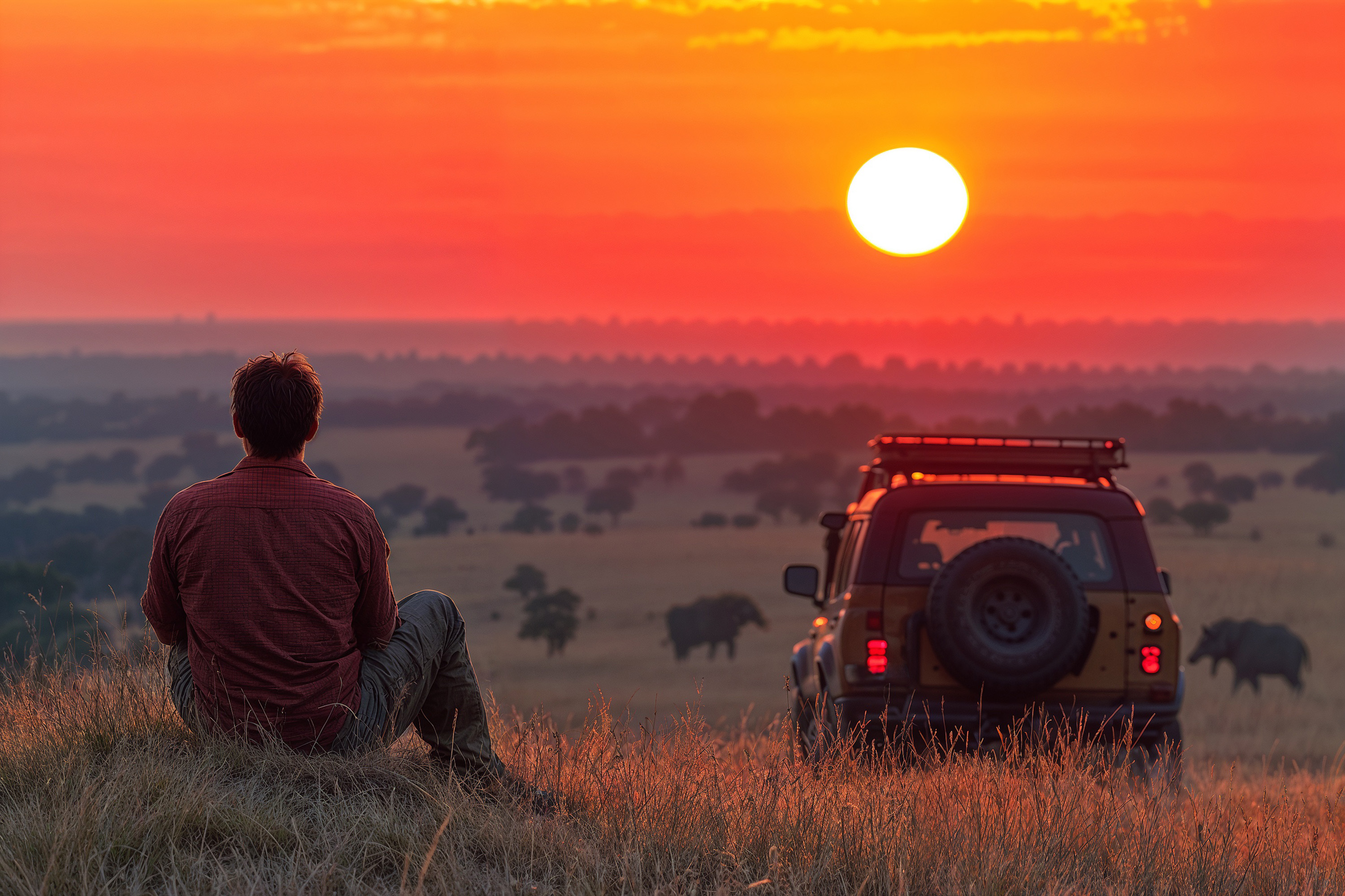 Spectacular Serengeti sunset
